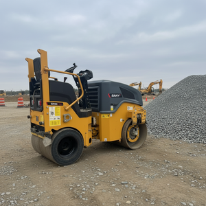รถบดอัดดินขนาดเล็กยี่ห้อซันนี่มือสอง 3 ตัน รุ่น SZR30C-8 SZR20C-8 SZR35C-8 แบบสั่นสะเทือน พร้อมล้อเหล็กและยางเดี่ยว - Product Image 1