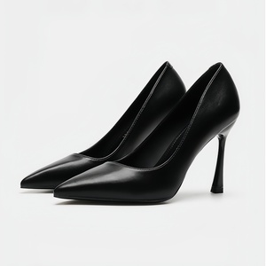 9 <span class=keywords><strong>cm</strong></span> femmes talons hauts chaussures de mariage respirant anti-dérapant PU Sexy résistant à l'usure en gros pompes bout pointu Stiletto pour les femmes - Product Image 3