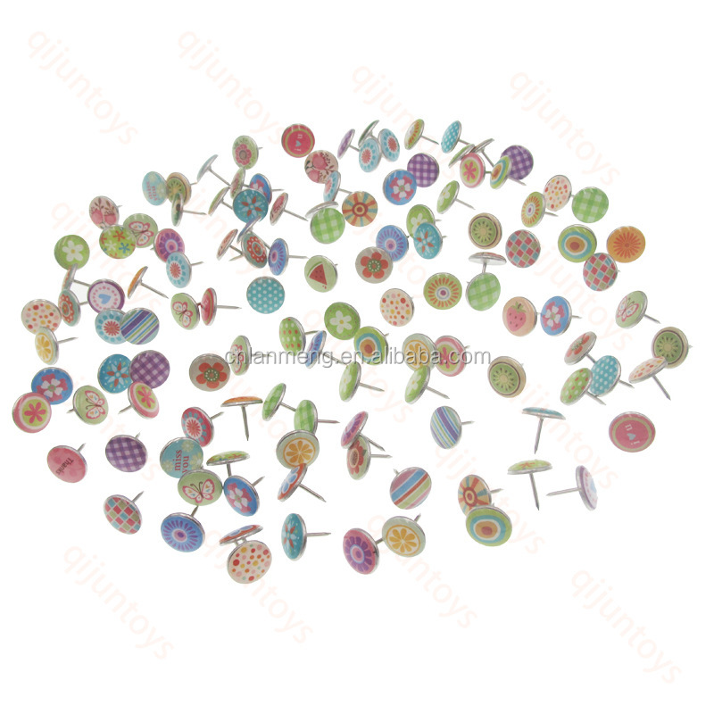 High Quality Office Binding Supplies Metal Thumb Tack Bulletin Board Message Paper Fixed Push Needle Pins