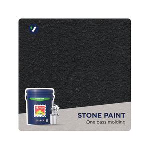 Revêtement mural en pierre à base d'eau de couleur personnalisée, peinture murale texturée sable pour usage intérieur et extérieur - Product Image 1