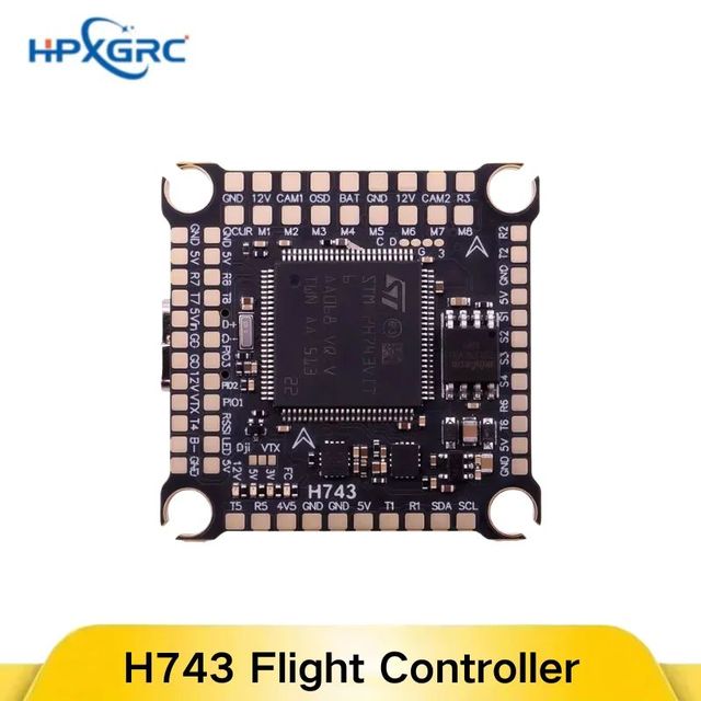 HPXGRC H743 Flight Controller, Dual ICM42688P Gyro & 16MB Black Box for Betaflight/Ardupilot FPV Drone