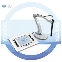 Conductimètre de paillasse SCITEK, 1 point d'étalonnage, 0,00 μS/cm à 100 mS/cm, écran LCD 6,0 pouces, étanche IP54