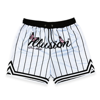 Short de basket-ball vierge, vente en gros, Sublimation personnalisée, transfert thermique