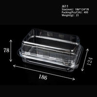 Boîte d'emballage pour cheesecake en plastique PET de qualité alimentaire jetable, transparente, sans BPA, forme unique, conteneur pour cupcakes, stockage alimentaire, exposition