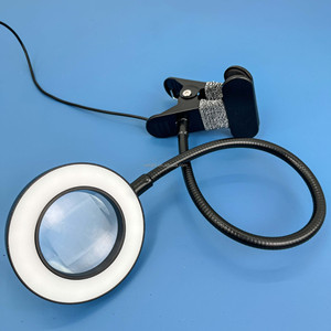 Loupe à pince avec lumière LED pour réparation <span class=keywords><strong>de</strong></span> PCB <span class=keywords><strong>de</strong></span> téléphone, lecture, peinture, broderie, nail art et réparation pour seniors - Product Image 2