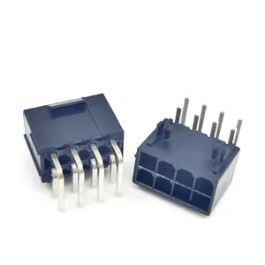 Original Micro-Fit 3.0 Right-Angle MOLEX Header 455860005 Black 8 Pin Dual Row 4.2mm Tray PCIe Applications
