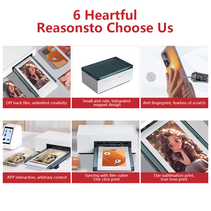 Xách tay mini ảnh DIY nhiệt thăng hoa điện thoại di động máy in da cho bảo vệ màn hình máy cắt - Product Image 4