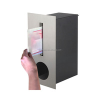 Boîte aux lettres en acier galvanisé anti-rouille WELDON OEM/ODM personnalisée, petite, pour extérieur, à encastrer dans un mur