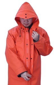 Veste de pluie en PVC 100 % imperméable et résistante à l'usure, protection forestière, imperméable pour la pêche, imperméable pour la pêche en usine. - Product Image 2