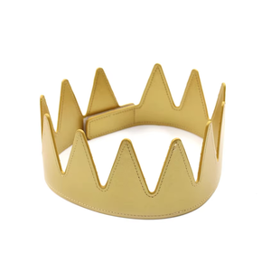 Fascia per Capelli Corona Punk Regolabile in Pelle PU, Ornamento per Capelli, Accessorio per Costume da Re o Regina Medievale, per Feste e Compleanni - Product Image 5