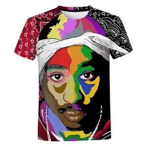 Nuovo arrivo T-<span class=keywords><strong>Shirt</strong></span> 2pac stampa 3d Streetwear Rapper Hip Hop T-<span class=keywords><strong>Shirt</strong></span> uomo donna Sport Casual T-<span class=keywords><strong>Shirt</strong></span> top <span class=keywords><strong>Tupac</strong></span> maschile Tshirt abbigliamento - Product Image 1