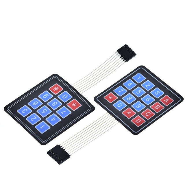 1*4/3*4/4*4/4*5 Matrix Membrane Keypad Switch - Control Panel & MCU Expansion Keyboard