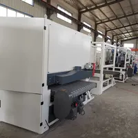 Machine à poncer automatique CNC à double bande pour bois, multifonctionnelle, moteur 35,37 kW, largeur de travail 1300 mm