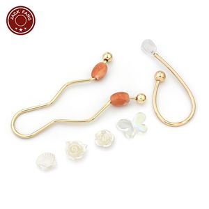 Conector de bikini, herrajes para trajes de baño, hebilla de forma irregular, decoración metálica personalizada para vestidos de mujer, hebilla de anillo con cuentas de colores - Product Image 3