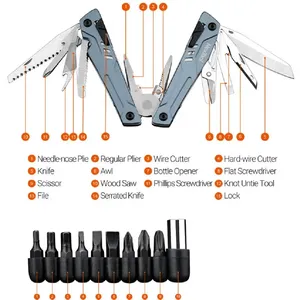Pince multifonction NexTool, couteau de poche pliable, ciseaux, tournevis, outils multi-usages EDC pour le camping et la randonnée en plein air - Product Image 2