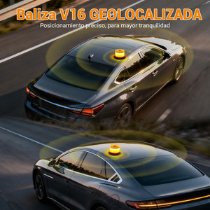 Extrastar baliza V16 DGT 2026ได้รับการรับรองตำแหน่งทางภูมิศาสตร์จีพีเอสสัญญาณฉุกเฉินพร้อมแบตเตอรี่9โวลต์ IP54ไฟเตือนรถกันน้ำ - Product Image 5