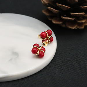 <span class=keywords><strong>Orecchini</strong></span> da donna Bodai GE1326E con perle finte e <span class=keywords><strong>corallo</strong></span>, novità 2023, design coreano semplice, placcatura <span class=keywords><strong>color</strong></span> oro con preservazione, 18k - Product Image 3