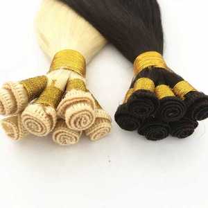 Extensiones de Cabello Humano Virgen con Trama Doble Cosida a Mano, Ombre Rubio con Reflejos, Cabello de Cabeza Completa, Puntas Gruesas, Larga Duración - Product Image 2