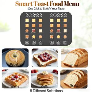 Nueva Tostadora Digital Inteligente de 4 Rebanadas con Pantalla Táctil, Acero Inoxidable, Control de Tostado Variable, Eléctrica, para <span class=keywords><strong>Pan</strong></span>, Bagels y Waffles - Product Image 3