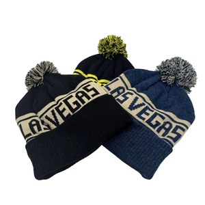 <span class=keywords><strong>Bonnet</strong></span> Jacquard Personnalisé avec <span class=keywords><strong>Pompon</strong></span>, Chapeau d'Hiver à Revers, <span class=keywords><strong>Bonnet</strong></span> Tricoté Personnalisé avec Nom de Ville pour Vente en Gros, Logo d'Équipe Sportive, Gorras - Product Image 1