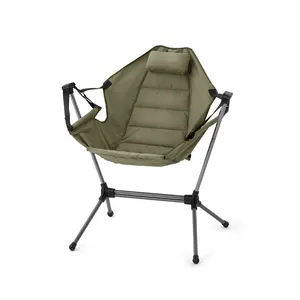 GARIDA Folding Rocking Chair Armchair Fishing Chair Barbecue Camping Green Chair GCFC-S020 Oxford Cloth Modern Outdoor Beach