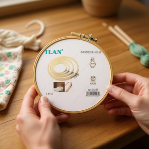 ILAN Bamboo <b>Embroidery</b> <b>Frame</b> 40Cm Set 6Pcs For Cross Stitch Sewing - Product Image 2