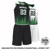 Maillot de basketball personnalisé réversible noir et blanc, sublimé, double face, respirant, anti-humidité, uniforme pour les sports universitaires