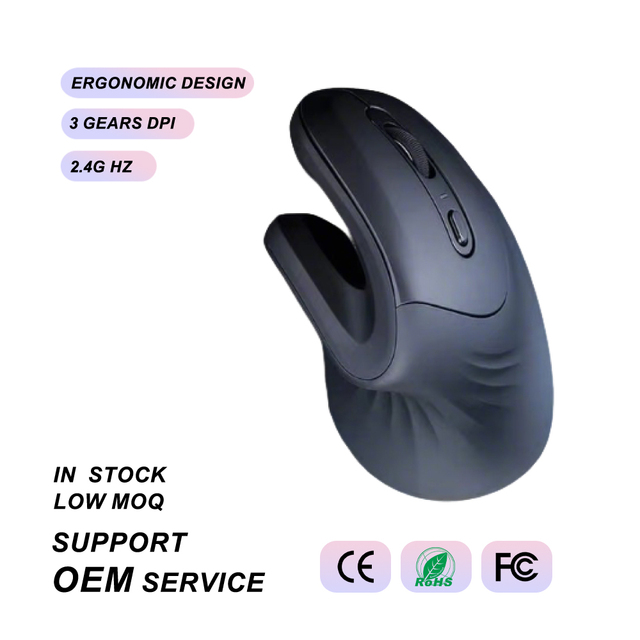 Wireless Vertical Mouse, 2021 Upgraded Ergonomic Optical Mouse, 2.4G Wireless Mouse 800/1200/1600dpi, 6 Buttons for Laptop, PC