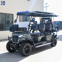 Voiturette de golf électrique haute performance 6 places, batterie lithium, tout-terrain, rehaussée, pour ferme et chasse, directement de l'usine