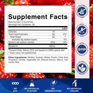 OEM/ODM Melatonin Gummy Deep Sleep Aid Supplement Private Label Improve Sleep Quality Supports Fast Dissolving Melatonin <strong>Tablets</strong> - Product Image 3