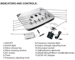 เครื่องฝังเข็มอิเล็กทรอนิกส์ SDZ-III มีดีไซน์พกพาใช้กับความเจ็บปวดและอัมพาต - Product Image 6