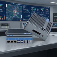 Ordinateur Mini Box PC Industriel Sans Ventilateur en Alliage d'Aluminium OEM/ODM avec CPU J1900/i5-4260U pour le Transport et le Secteur Médical