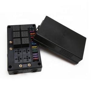 Bloque de Fusibles para Automóvil de 15 Vías, Caja de Enchufes con 10 Relés de 5 Pines, 15 Fusibles de Pala, 3 Fusibles ANS con Caja Impermeable para Barco o Vehículo - Product Image 3