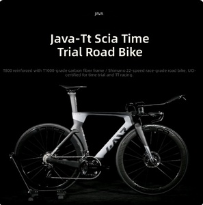 Vélo de route de triathlon en fibre de carbone, 22 vitesses, freins à disque avec jeu de roues |   Javo Scia Modèle 700c-scia-tt-22s - Product Image 1