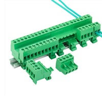 Connecteur industriel enfichable mâle-femelle, paire de bornes DIN 2EDGUKR-5.08 pour armoire de commande industrielle