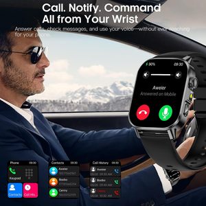 สมาร์ทวอทช์กันน้ำ IP68 หน้าจอ IPS สำหรับกีฬากลางแจ้ง ตรวจสุขภาพ นับก้าว รับสาย โทรออก ไฟฉาย แบตเตอรี่ใช้งานได้นาน - Product Image 4