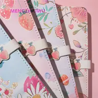 Japan heißer Verkauf Schul bedarf Briefpapier Lager viel niedlichen Mädchen Leder Journal Planer für Frauen Farb blatt persönliche Tagebücher