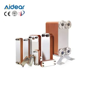 Aidear tùy chỉnh thép không gỉ 304/316 hồ bơi brazed trao đổi nhiệt tấm