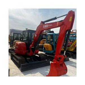 Pelle sur chenilles d'occasion de fabrication japonaise avec engin agricole à queue circulaire KUBOTA U55 5.5TON vendu à bas prix - Product Image 1