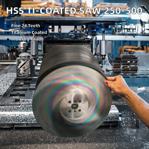 Lama per Sega HSS Kinkelder <span class=keywords><strong>JULIA</strong></span> Karnasch Industriale OEM Saldatura Laser Pressata a Freddo Rivestita in Ti 250-500mm CSB053 24 TPI - Product Image 3