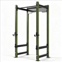 Rack de Squat Universel en Acier Carbone à Cadre Complet avec Crochets en J pour Entraînement Fonctionnel et Renforcement Musculaire Complet du Corps