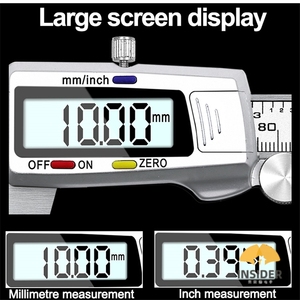 Calibrador <span class=keywords><strong>Digital</strong></span> Insider de 6 Pulgadas (150 mm), Calibrador <span class=keywords><strong>Vernier</strong></span> <span class=keywords><strong>Digital</strong></span> Electrónico de Acero Inoxidable, Calibrador de Metal/Fibra de Carbono - Product Image 3