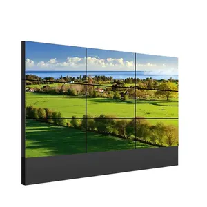 Processeur de télévision LCD à paroi vidéo avec lunette ultra mince Écran d'affichage LED à épissage HD Petit commerce de gros Kiosque à écran tactile de 3.5mm SDK intérieur