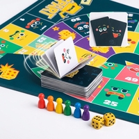Jeux de société personnalisés à base de dés, en papier, portables, imprimés, vente en gros, échantillon gratuit, divertissement familial, loisirs