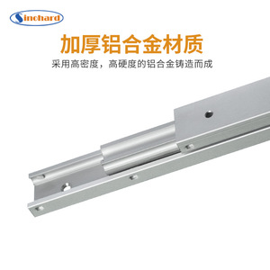 Rail de glissière en alliage d'aluminium SinoHard, course de 150 mm, longueur étendue de 305 mm, guide linéaire à double rangée de roulements à billes pour tiroir d'équipement - Product Image 4