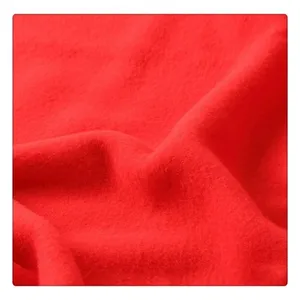 Tessuto 100% poliestere tinta unita micro pile polare alla moda tessuto a maglia
