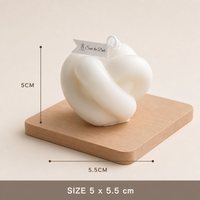 Makronen-Knoten Gedrehte Form Duftkerze Pastellfarben Handgemachte Sojawachs-Kerze Hochzeitsgeschenk Tischdekoration Geschenk für Partys