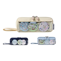 Trousse à crayons transparente détachable et contrastante DIY, style Ita Bag, très esthétique, pour étudiants, boîte de rangement pour fournitures scolaires