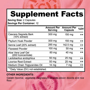 Cápsulas de Psyllium de Alta Calidad para Limpieza de Colon de 14 Días, Apoyo a la Salud Digestiva, Píldoras para la Pérdida de Peso - Product Image 6