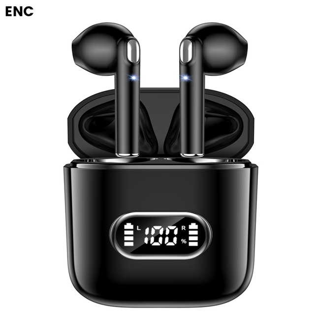 J15 TWS Earphones Waterproof Semi-In-Ear Wireless Earbuds with Noise Cancelling Feature Auriculares Inalambricos